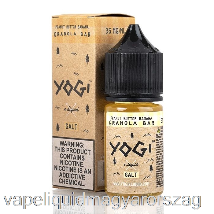 Mogyoróvaj Banán Granola Szelet - Yogi Salts E-liquid - 30ml 50mg Vape E Cigi